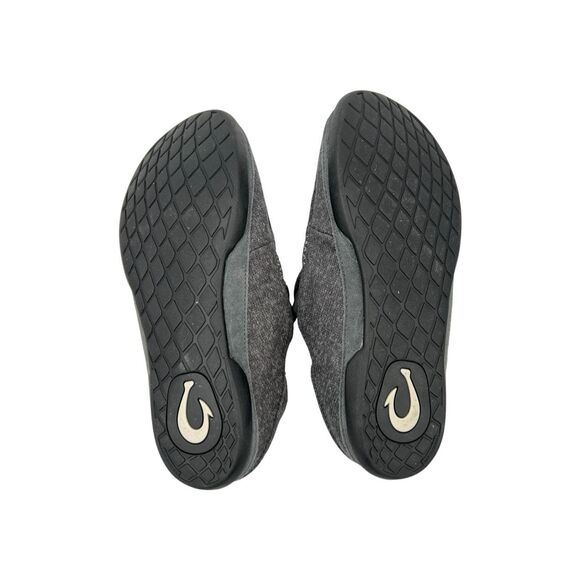 OLUKAI Men\'s Moloa Hulu II Soft Heather Knit Slip-On Slippers Gray Size 9 main image 10